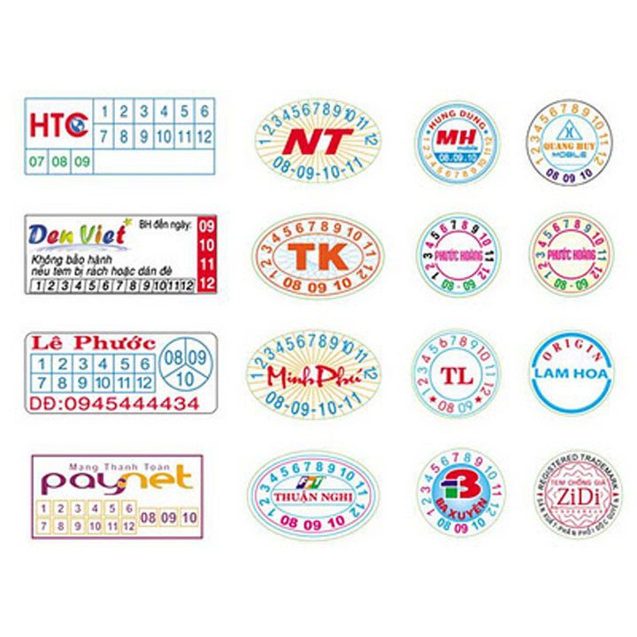 In tem vỡ - Tem bảo hành - Miễn Phí thiết kế