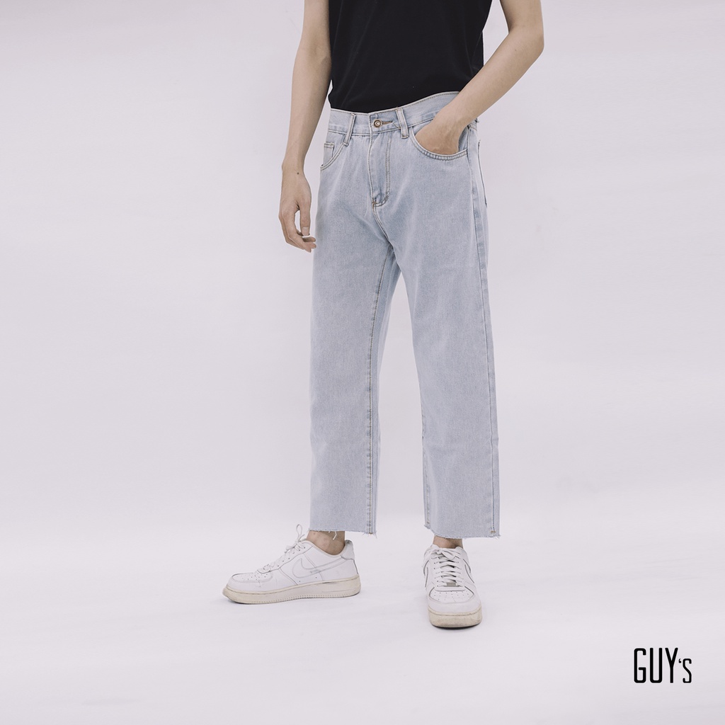 Jeans tua rua GUY's Closet, Chất liệu mềm mại, Bền màu, Gấu quần tua rua trẻ trung