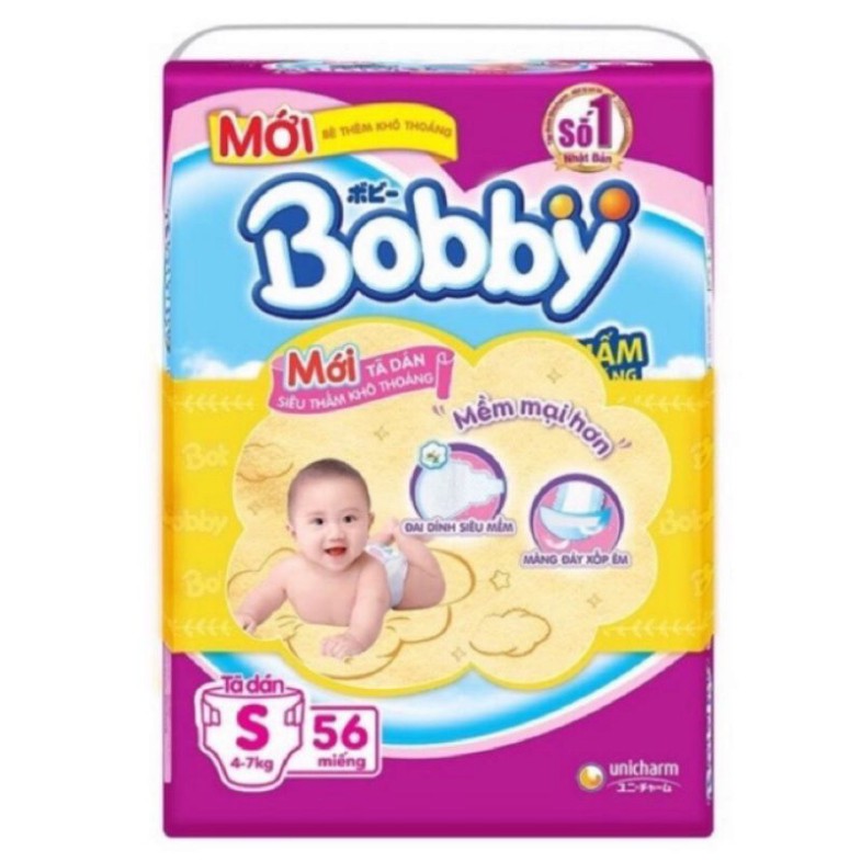 Tã Dán Sơ Sinh Bobby Size S 56 Miếng (S56)