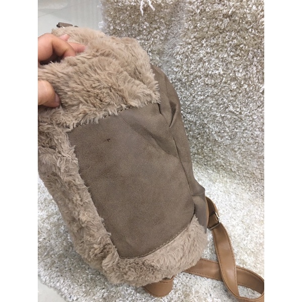 Túi si da phối lông mới cao