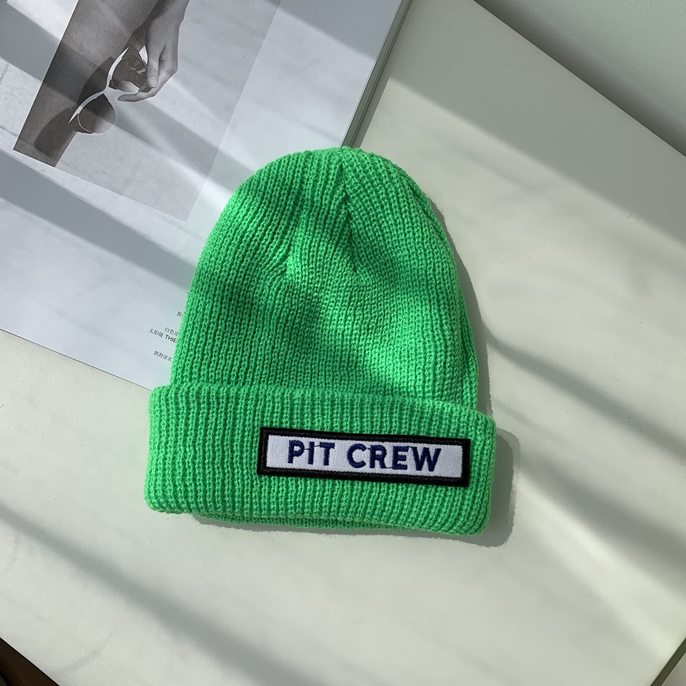 Mũ beanie dệt kim co giãn giữ ấm mùa thu đông có thể gập lại nhiều màu sắc cho bé trai và bé gái
