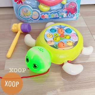 Đồ chơi ! Rùa đập chuột có đèn,nhạc,có bánh xe cho bé