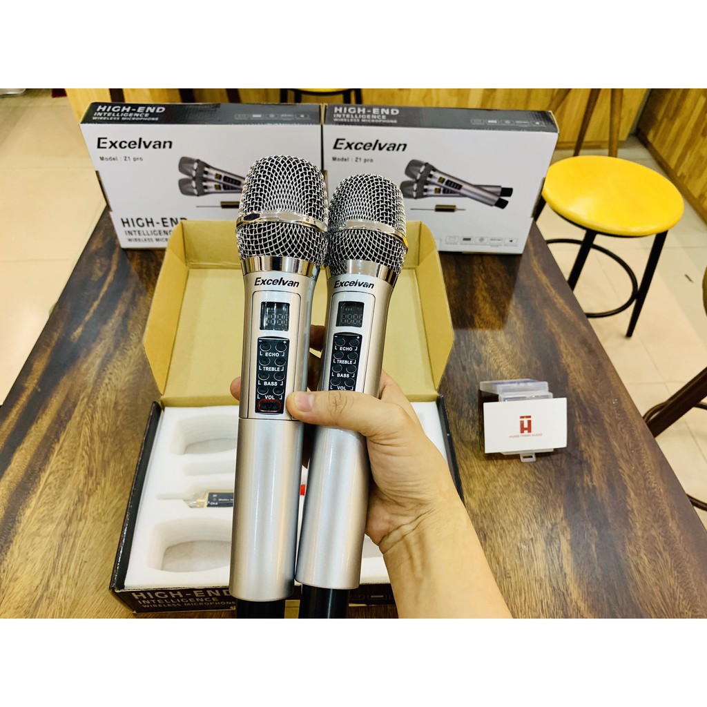 Micro Không Dây Excelvan Z1 Pro - Amber z1 - Tặng bao bọc mic