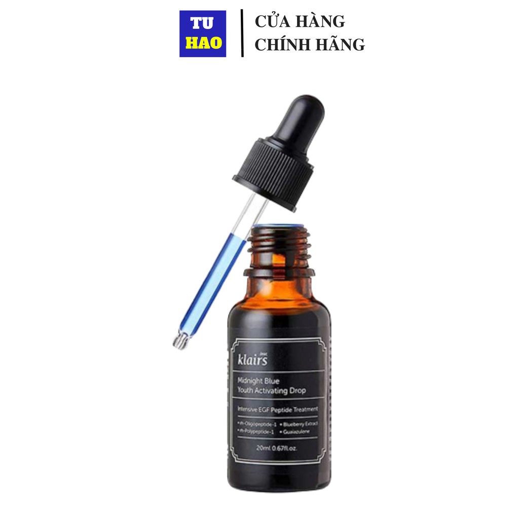 Tinh Chất Dưỡng Ẩm Dear Klairs Midnight Blue Youth Activating Drop 20ml Hỗ Trợ Phục Hồi Da