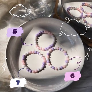 Vòng tay hạt Acrylic Beadring màu pastel hot trend 🌸🌸🌸