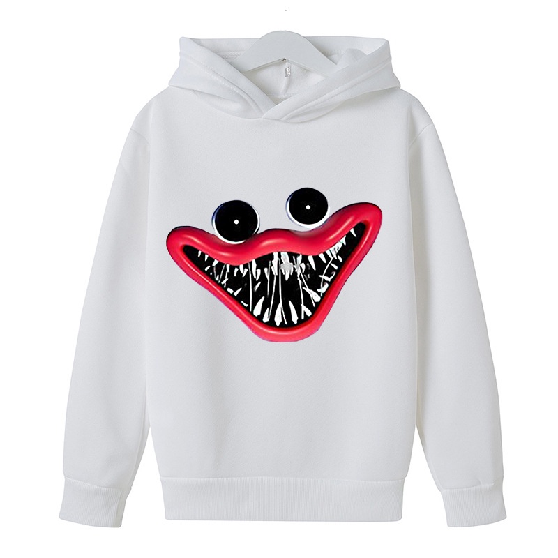 Áo Hoodie Thể Thao In Họa Tiết Hoạt Hình Poppy Playtime Huggy Wuggy Thời Trang Giản Dị Dành Cho Trẻ Em