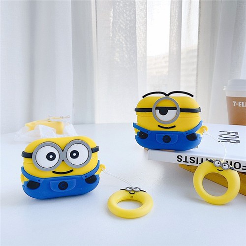 Case silicon cho tai nghe Apple Airpods 3 kiểu dáng Minion,chống vân tay, chống bám bẩn, vật liệu cao cấp