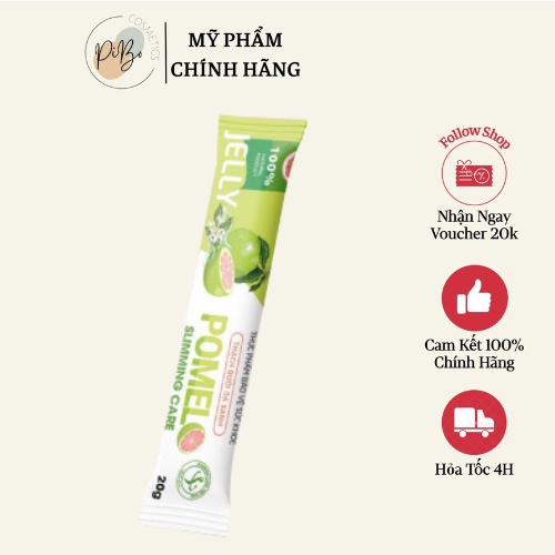 Thạch Bưởi Hỗ Trợ Đẹp Da Thon Dáng Pomelo Slimming Care - 1 gói