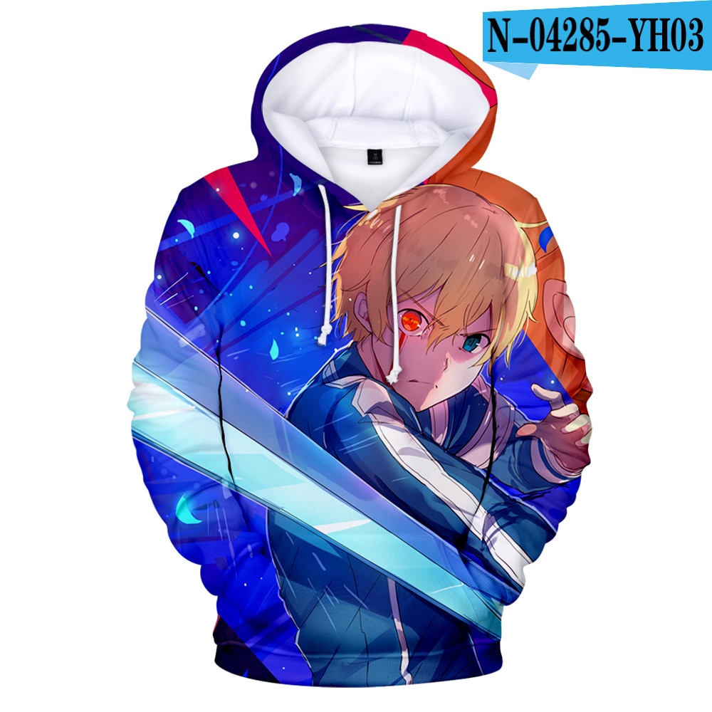 Áo Hoodie Họa Tiết Sword Art Online 3d Phong Cách Harajuku Thời Trang Cho Bé Trai 2021