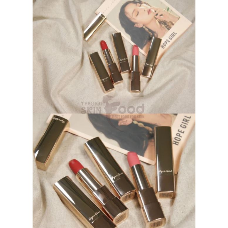 Son Thỏi Lì, Mịn Mượt Như Nhung Hope Girl Intense Velvet Lipstick 3g