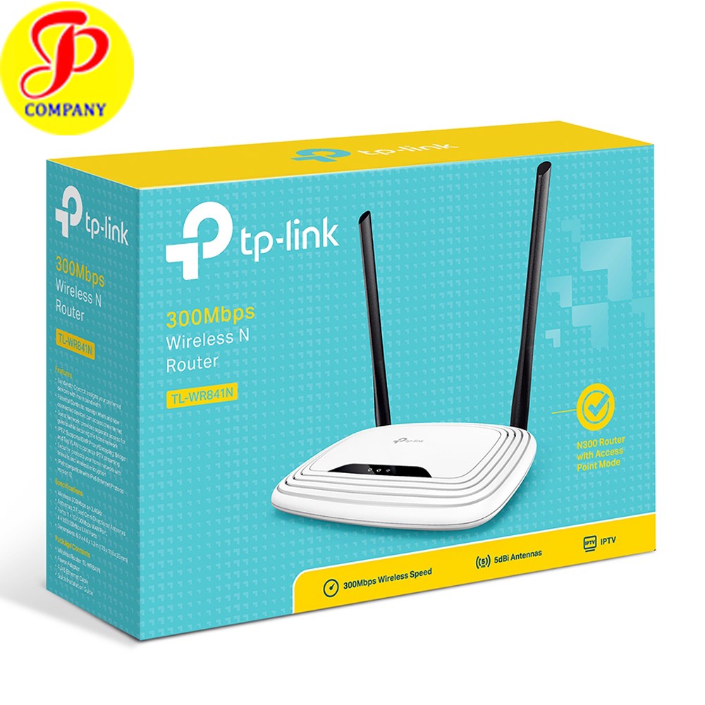 Bộ phát wifi TP-Link 841N chuẩn N tốc độ 300Mbps 2 ăngten | BigBuy360 - bigbuy360.vn