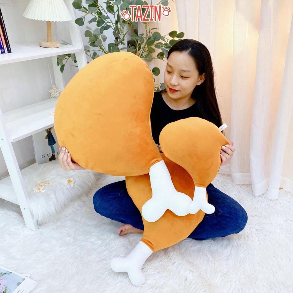 Gấu Bông Đùi Gà Màu Nâu Dễ Thương, Gấu Bông Tazin Cao Cấp