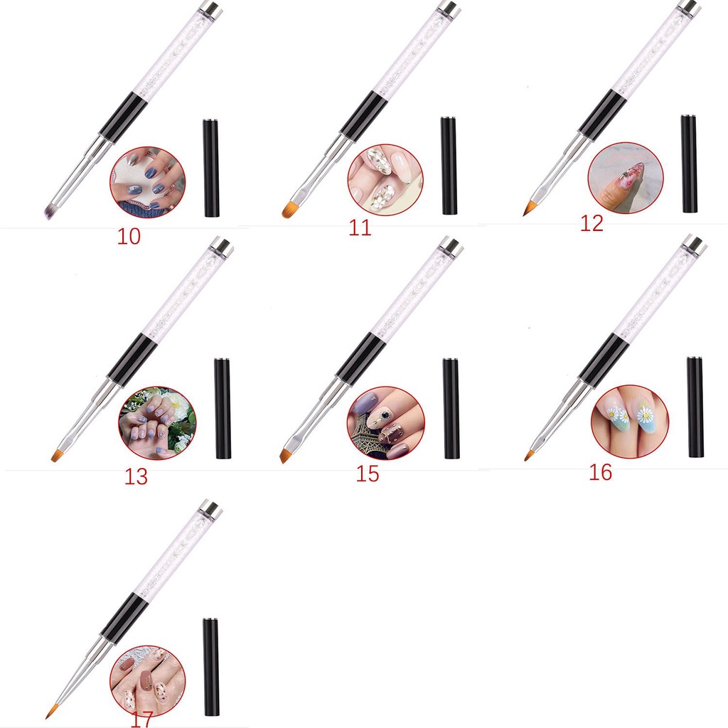 [Hàng mới về] Cọ vẽ trang trí móng tay nghệ thuật 16 kiểu tùy chọn thời trang dành cho nữ