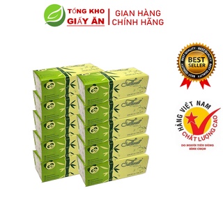 Combo SỐC 6 gói khăn giấy ăn Gấu trúc Silkwell R160 tơ 3 lớp than tre, hàng chính hãng