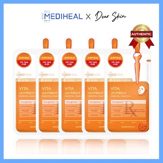 [Chính Hãng][Combo 5] Mặt nạ Mediheal Vita Lightbeam Essential Mask phục hồi tái tạo làm trắng sáng da
