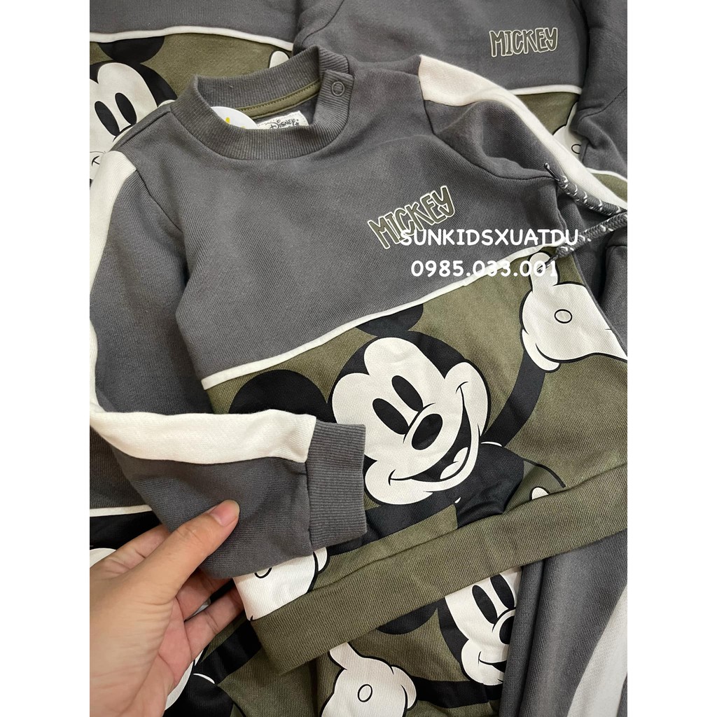 Bộ Dis-ney BT Mickey phối Rêu Xám