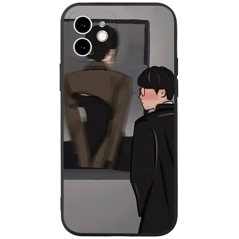 Ốp lưng GUMAN mềm nam nữ cặp đôi dễ thương đẹp cho iPhone 14 13 12 11 Pro Max SE 2020 X XR XS 8 7 ip 6S 6 Plus kute XYB762