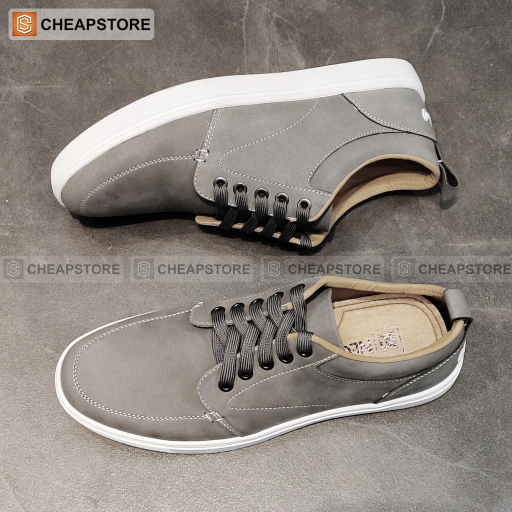 Giày da bò nam CHEAPSTORE CS446 - Giày thể thao tăng chiều cao da bò thật 100% (bảo hành 24 tháng) | BigBuy360 - bigbuy360.vn