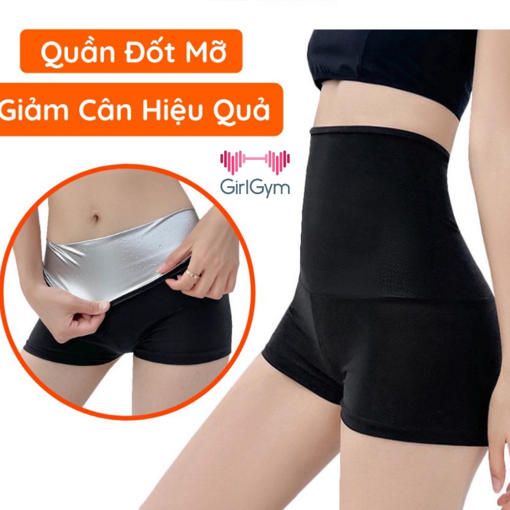 Quần sinh nhiệt, tan mỡ bụng đổ mồ hôi gen nịt bụng giảm cân eo dạng ngắn Girl Gym