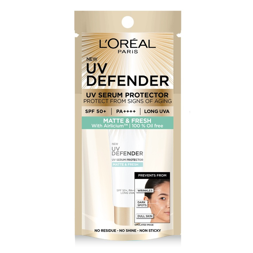 [ HÀNG TẶNG KHÔNG BÁN] Kem Chống Nắng L’Oréal Paris UV Defender SPF50+ PA++++ Matte &amp; Fresh Kiềm Dầu Thoáng Mịn 15ml