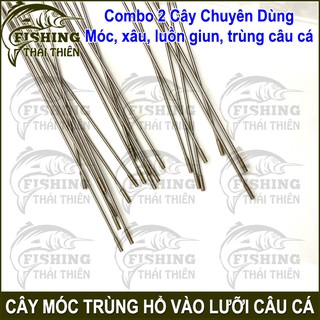Combo 2 Cây Móc Trùng Giun Vào Lưỡi Câu Cá
