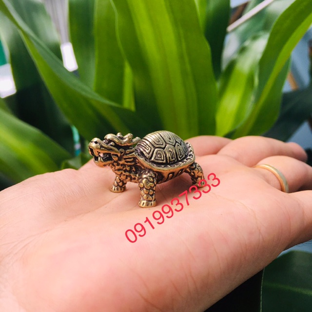 Tượng đồng Long Quy ( ngang 4 cm)