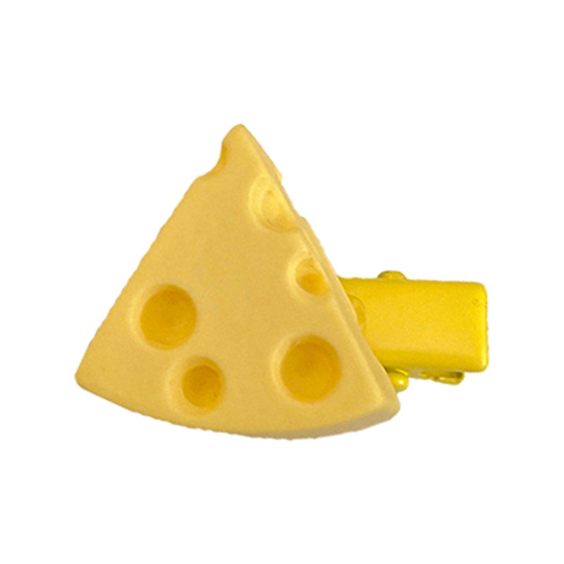 Set 10 Kẹp Tóc Hình Phô Mai Bằng Kim Loại Màu Vàng Thời Trang Cho Nữ