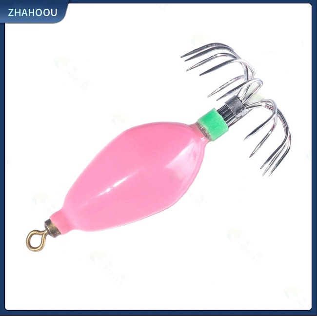 ☃Nhà☃ Mồi Câu Cá Nhân Tạo Hình Con Mực Phát Sáng Trọng Lượng Nhẹ 50.6g