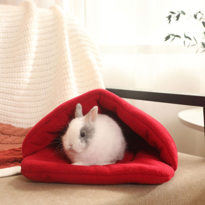 Giường Ngủ Bằng Vải Bông Giữ Ấm Mùa Đông Cho Thỏ / Chuột Hamster