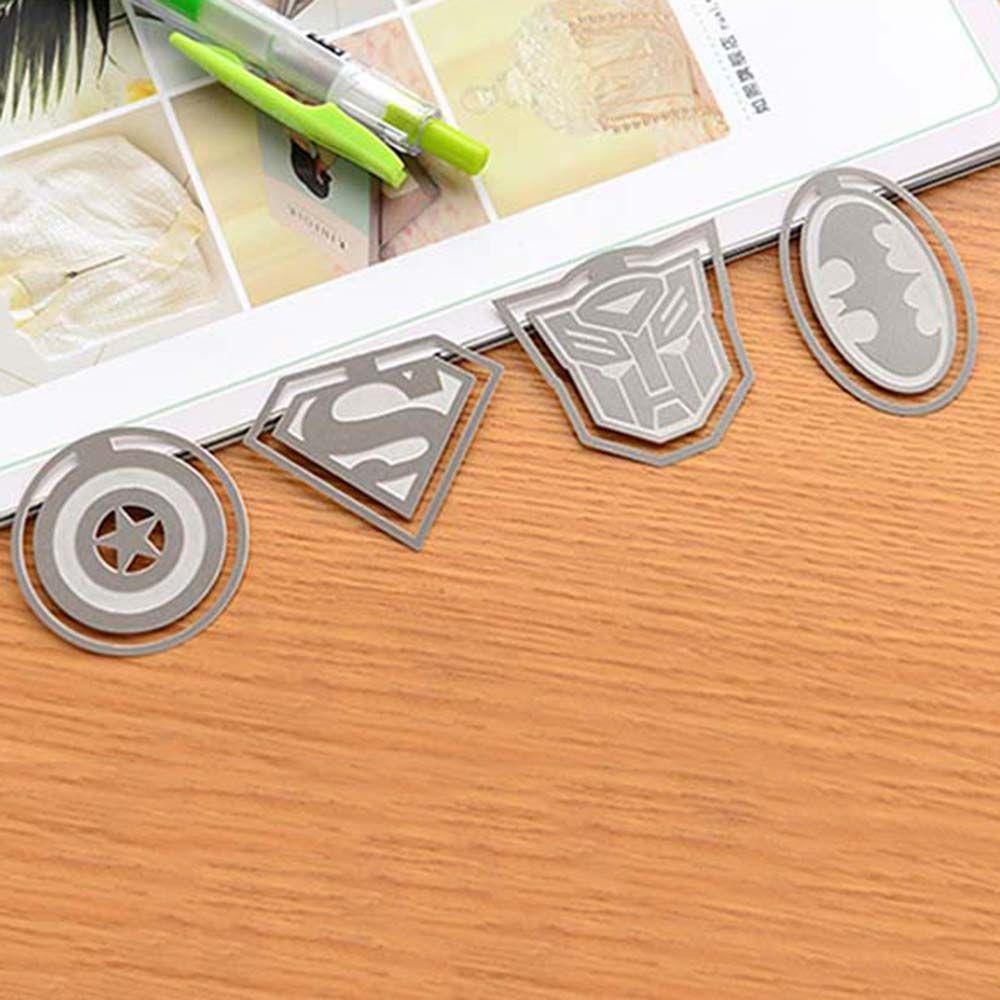 Kẹp Giấy Đánh Dấu Trang Sách Hình Siêu Nhân / Người Dơi Hoạt Hình Sáng Tạo