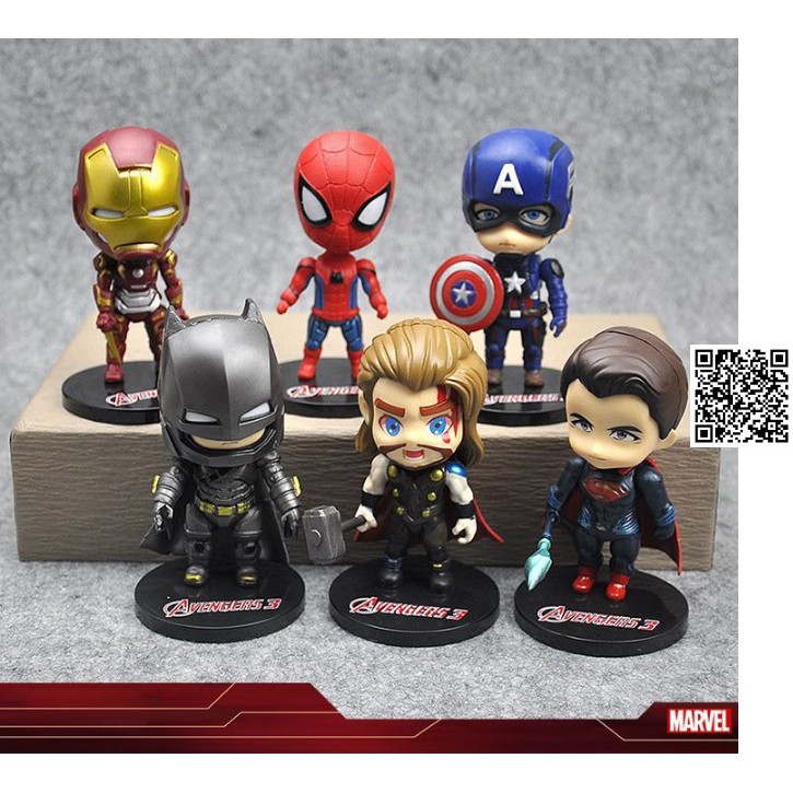 Bộ 6 mô hình chibi Avenger 623