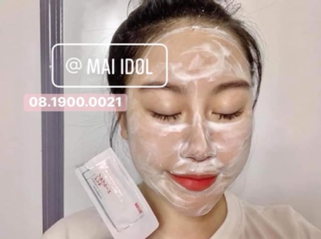 Lẻ Gói Ủ Trắng Face Nhau Thai Cừu Nội Địa Nhật | Thế Giới Skin Care