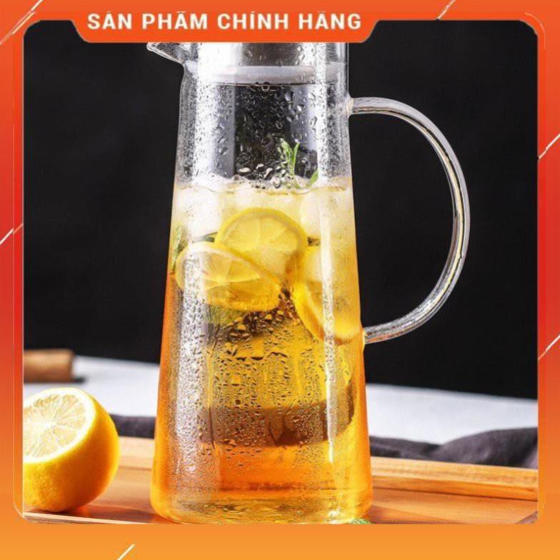 CHÍNH HÃNG -  Ấm pha trà Deli  inox 1300ml,bình pha trà thủy tinh ,bình ủ trà cao cấp,bình đựng nước 1300ml | BigBuy360 - bigbuy360.vn