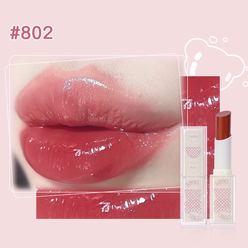 Son Thỏi Bóng GOGO TALES Bear Brick Mirror Light Watery Lipstick