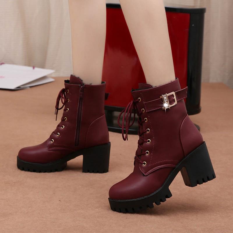 Giày Ống Cao Gót Nữ Bốt Boots 8222330