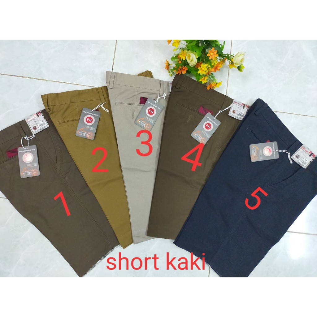 Quần short kaki nam trung niên lịch sự năng động - Xưởng may Phúc Hằng