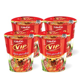 Mì ly Gấu đỏ lẩu thái tôm Vip