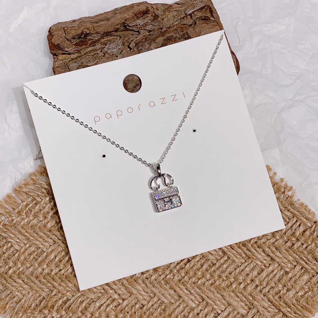 New h bag necklace female letter clavicle chain ins cold wind simple niche necklace