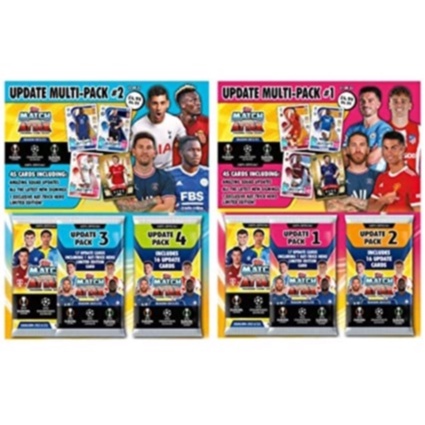 Combo 2 MultiPack Thẻ Cầu Thủ Match Attax Update #1 #2 21/22