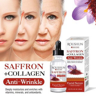 [NEW] Serum Saffron ROUSHUN 30ml cho mọi loại da, giảm thâm, dưỡng trắng, tăng đàn hồi da, se khít lỗ chân lông