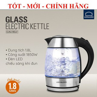 Ấm Đun Siêu Tốc Lock&Lock  Thủy Tinh Chịu Nhiệt Cao Cấp