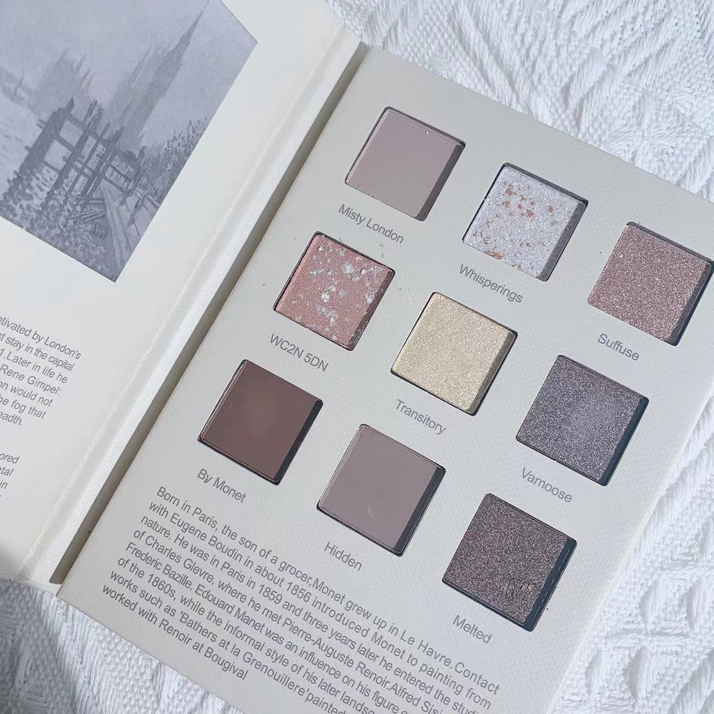 Bảng Phấn Mắt MUGE LEEN Tông Nhũ Và Lì Lâu Trôi 9 Màu