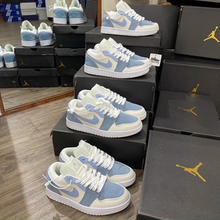 GIÀY JD1 LOW BLU SUEDE WHITE SC [ FREESHIP + BOX ]