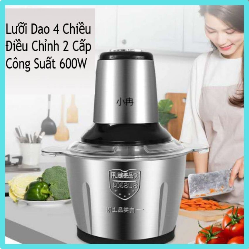 &quot;[HÀNG CHÍNH HÃNG] Máy Xay Thịt, Máy Xay Thực Phẩm Đa Năng Dung Tích 2L, 4 Lưỡi Dao , Công Suất 250W