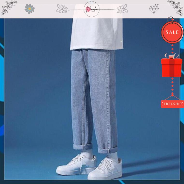 Quần jean Baggy ống suông,ống rộng baggy phong cách Đủ size | BigBuy360 - bigbuy360.vn