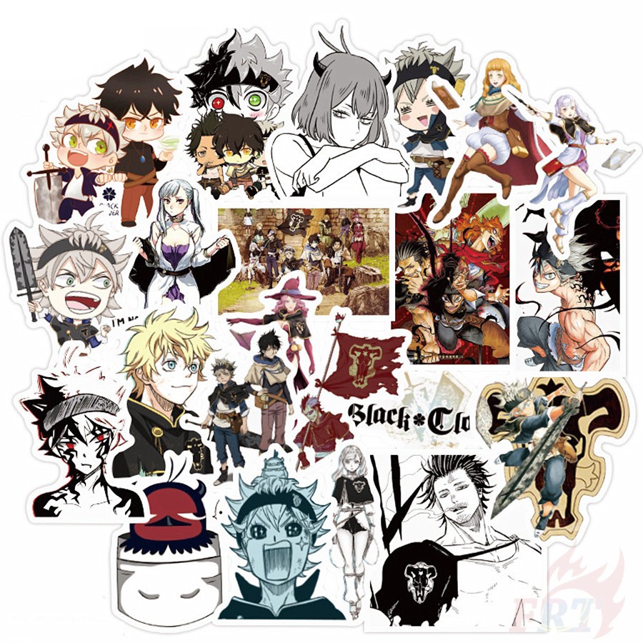 Sticker / Hình dán anime Back Clover (Combo 10-50 sticker hình khác nhau)