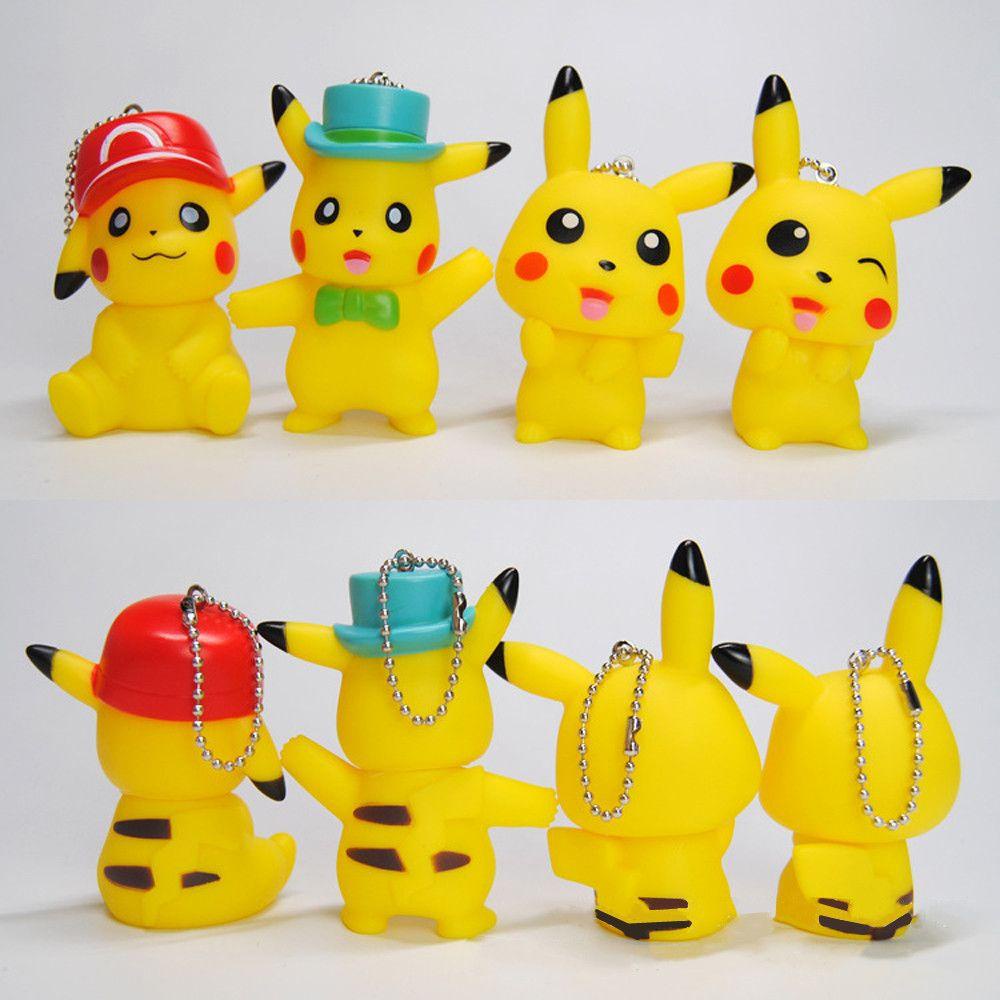 Móc Khóa Hình Pikachu Hoạt Hình Dễ Thương
