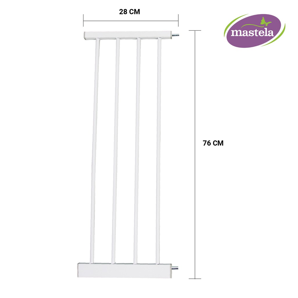 Thanh mở rộng chắn cửa, chắn cầu thang chính hãng Mastela D04 bảo vệ an toàn cho bé không cần khoan tường