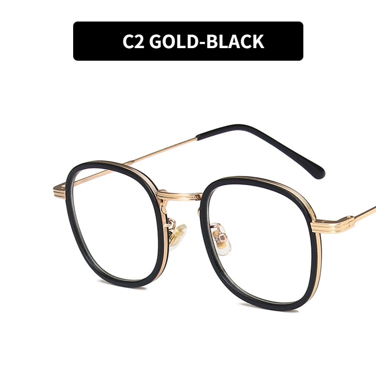 Mắt kính gọng bo tròn chất liệu kim loại thời trang