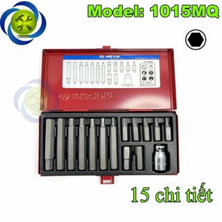Bộ mũi vít đóng lục giác kingtony 1015mq 15 chi tiết h4-h12